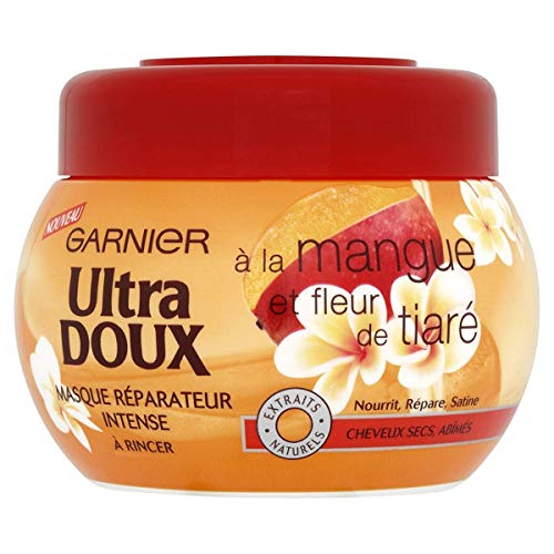 Garnier Ultra DOUX Masque Cheveux Secs Abîmés Mangue/Fleur de Tiaré