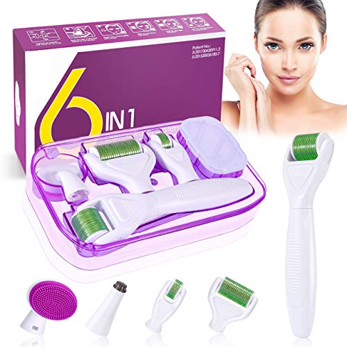 Dermaroller,Winpok Derma Roller 0.25/0.5/1 mm pour l'acné, les rides et