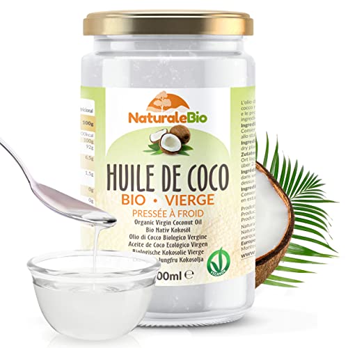 Huile de Coco Bio Vierge 1000 ml. Crue et Pressée